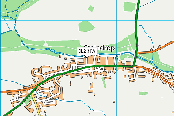 DL2 3JW map - OS VectorMap District (Ordnance Survey)