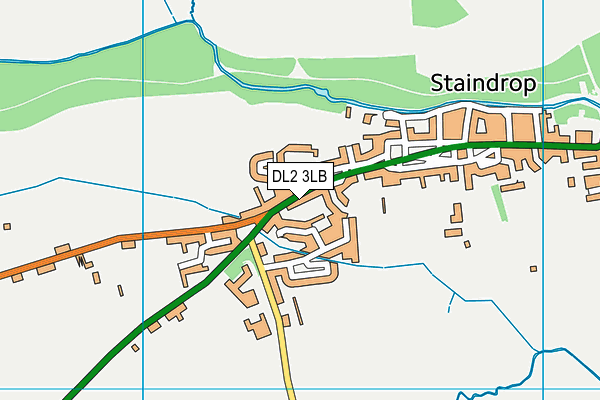 DL2 3LB map - OS VectorMap District (Ordnance Survey)