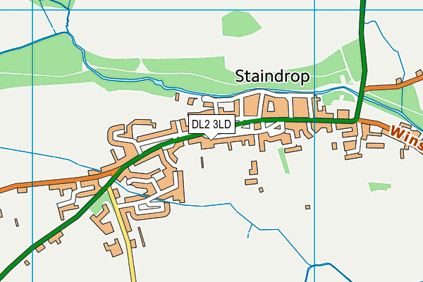 DL2 3LD map - OS VectorMap District (Ordnance Survey)