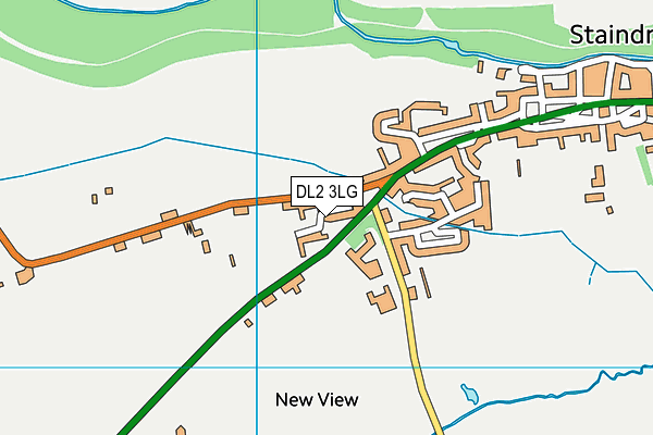 DL2 3LG map - OS VectorMap District (Ordnance Survey)