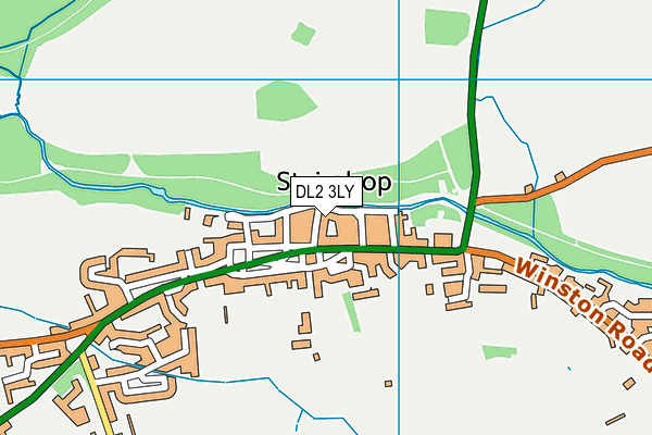 DL2 3LY map - OS VectorMap District (Ordnance Survey)