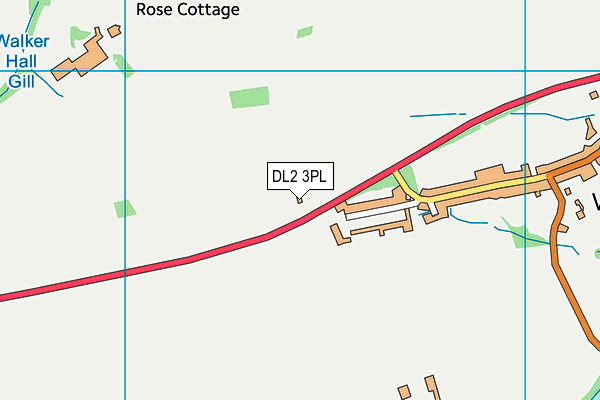 DL2 3PL map - OS VectorMap District (Ordnance Survey)