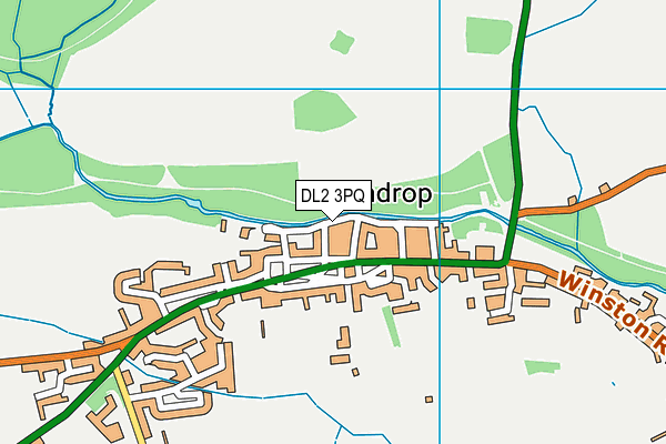 DL2 3PQ map - OS VectorMap District (Ordnance Survey)