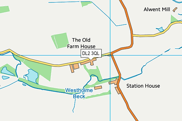 DL2 3QL map - OS VectorMap District (Ordnance Survey)