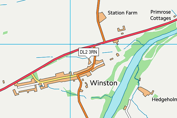 DL2 3RN map - OS VectorMap District (Ordnance Survey)