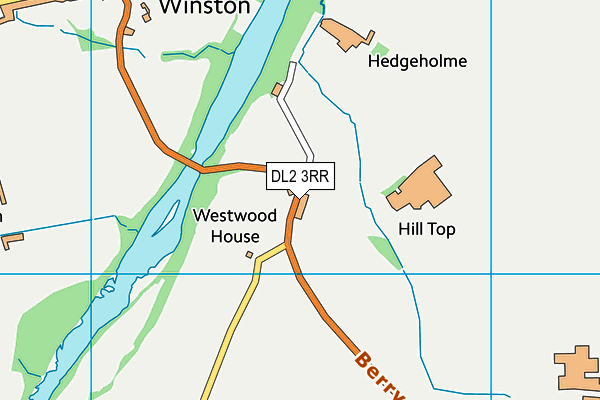 DL2 3RR map - OS VectorMap District (Ordnance Survey)