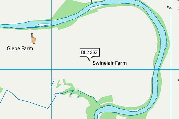 DL2 3SZ map - OS VectorMap District (Ordnance Survey)