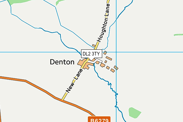 DL2 3TY map - OS VectorMap District (Ordnance Survey)
