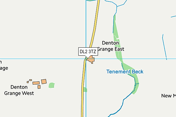 DL2 3TZ map - OS VectorMap District (Ordnance Survey)