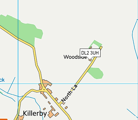 DL2 3UH map - OS VectorMap District (Ordnance Survey)