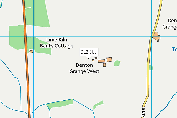 DL2 3UJ map - OS VectorMap District (Ordnance Survey)