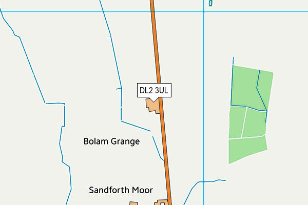 DL2 3UL map - OS VectorMap District (Ordnance Survey)