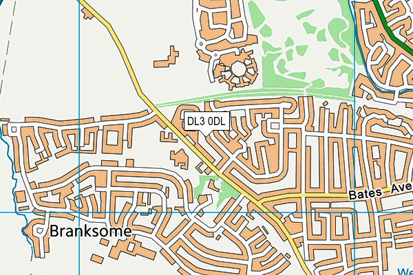 DL3 0DL map - OS VectorMap District (Ordnance Survey)