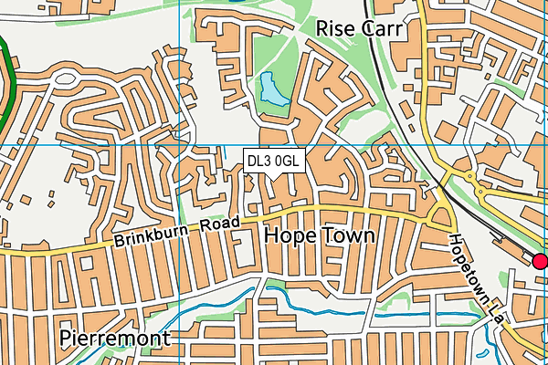 DL3 0GL map - OS VectorMap District (Ordnance Survey)