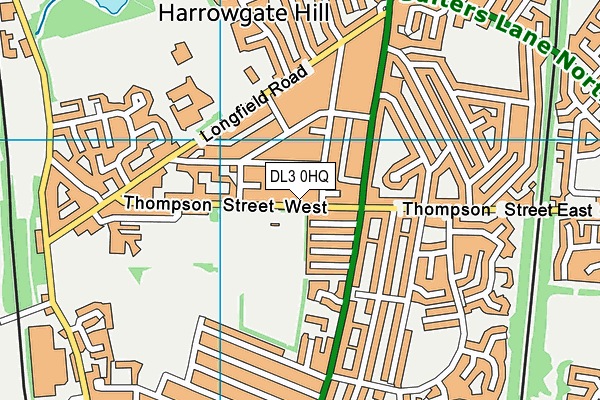 DL3 0HQ map - OS VectorMap District (Ordnance Survey)