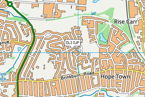 DL3 0JP map - OS VectorMap District (Ordnance Survey)
