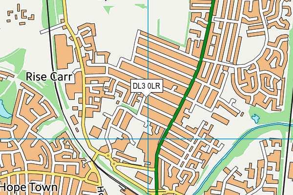 DL3 0LR map - OS VectorMap District (Ordnance Survey)