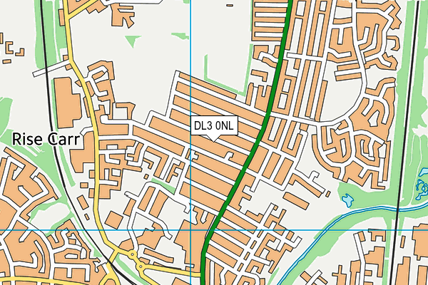 DL3 0NL map - OS VectorMap District (Ordnance Survey)