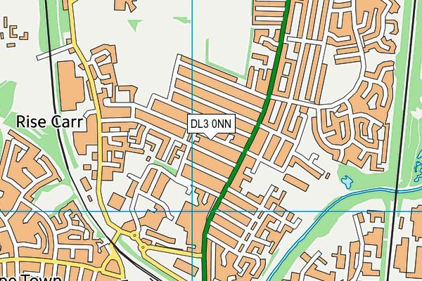 DL3 0NN map - OS VectorMap District (Ordnance Survey)