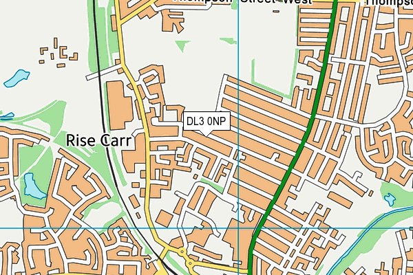DL3 0NP map - OS VectorMap District (Ordnance Survey)