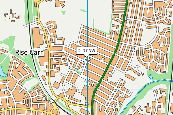 DL3 0NW map - OS VectorMap District (Ordnance Survey)