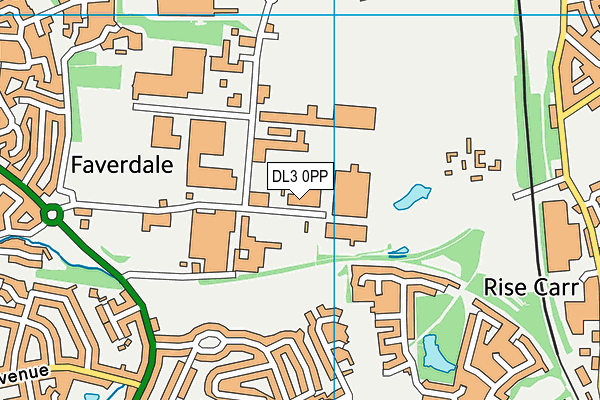 DL3 0PP map - OS VectorMap District (Ordnance Survey)