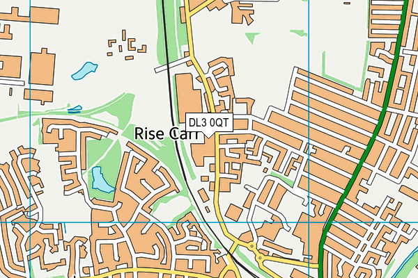 The King's Centre (Closed) map (DL3 0QT) - OS VectorMap District (Ordnance Survey)