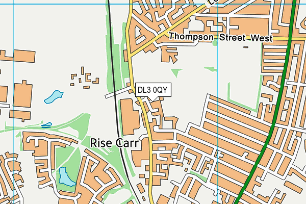 DL3 0QY map - OS VectorMap District (Ordnance Survey)