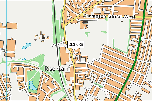 DL3 0RB map - OS VectorMap District (Ordnance Survey)