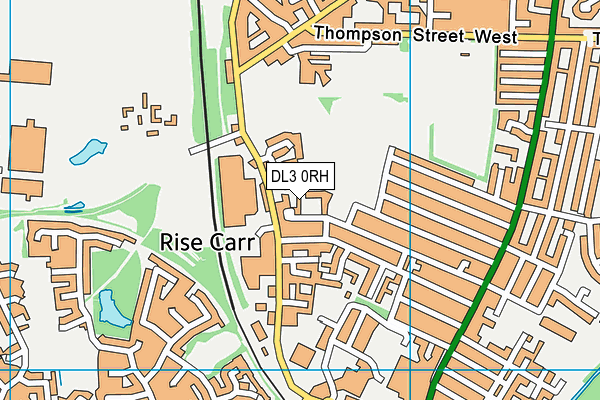 DL3 0RH map - OS VectorMap District (Ordnance Survey)