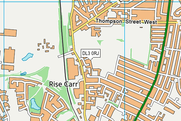 DL3 0RJ map - OS VectorMap District (Ordnance Survey)