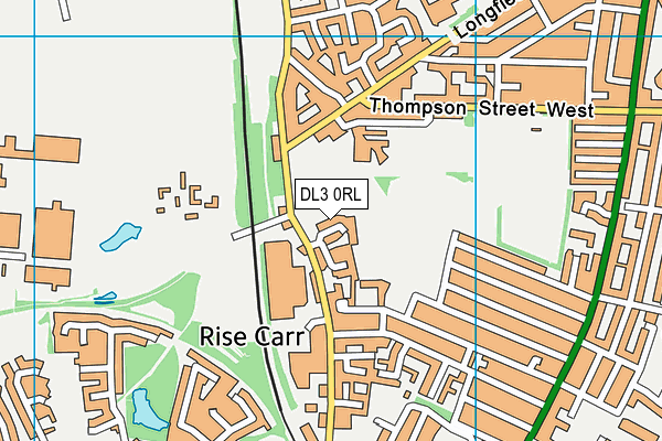 DL3 0RL map - OS VectorMap District (Ordnance Survey)