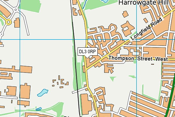 DL3 0RP map - OS VectorMap District (Ordnance Survey)