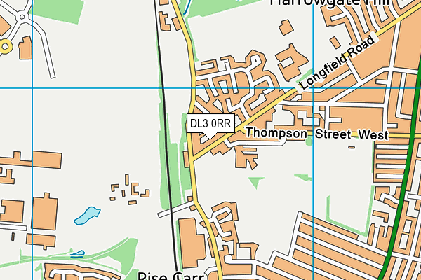 DL3 0RR map - OS VectorMap District (Ordnance Survey)