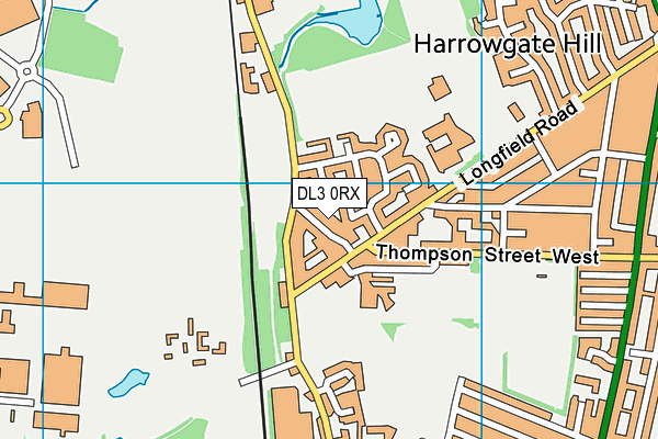 DL3 0RX map - OS VectorMap District (Ordnance Survey)
