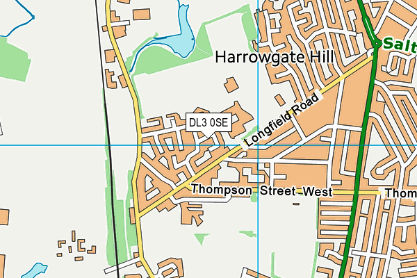 DL3 0SE map - OS VectorMap District (Ordnance Survey)