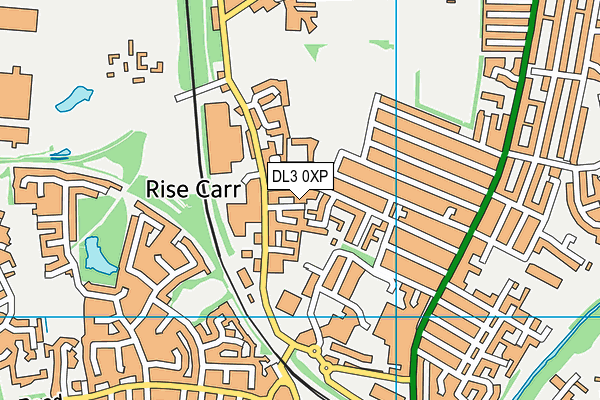 DL3 0XP map - OS VectorMap District (Ordnance Survey)