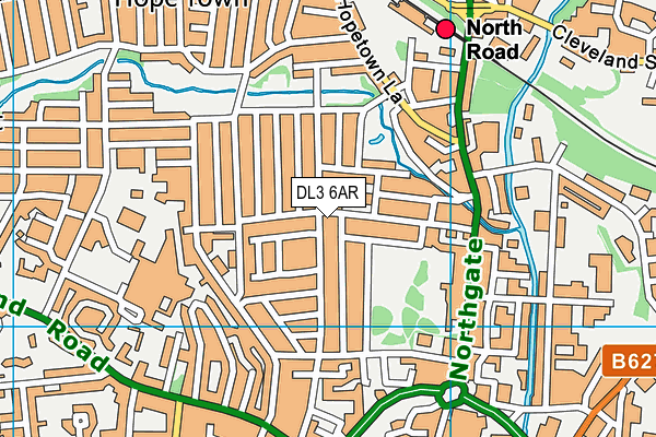DL3 6AR map - OS VectorMap District (Ordnance Survey)