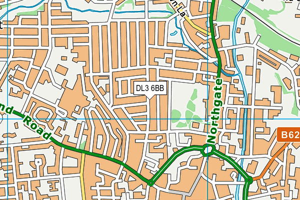 DL3 6BB map - OS VectorMap District (Ordnance Survey)