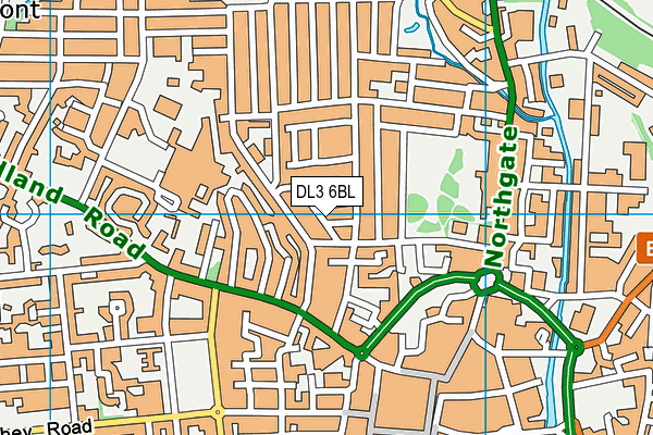 DL3 6BL map - OS VectorMap District (Ordnance Survey)
