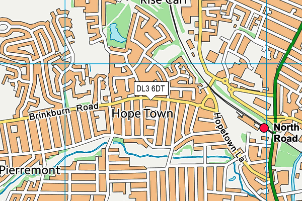 DL3 6DT map - OS VectorMap District (Ordnance Survey)