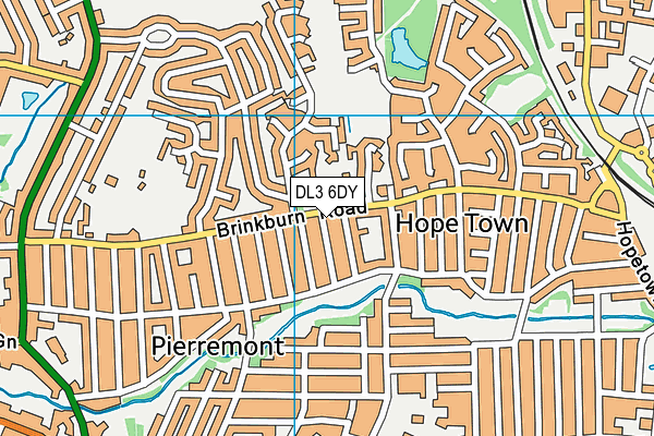 DL3 6DY map - OS VectorMap District (Ordnance Survey)
