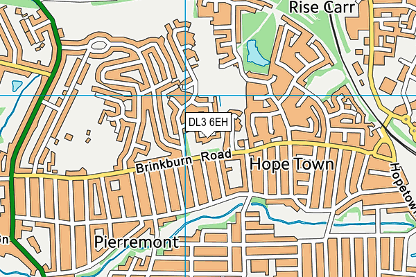 DL3 6EH map - OS VectorMap District (Ordnance Survey)