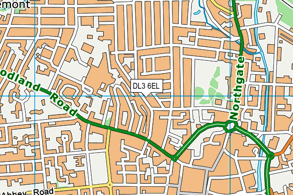 DL3 6EL map - OS VectorMap District (Ordnance Survey)