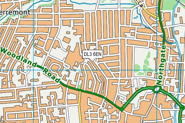 DL3 6EN map - OS VectorMap District (Ordnance Survey)