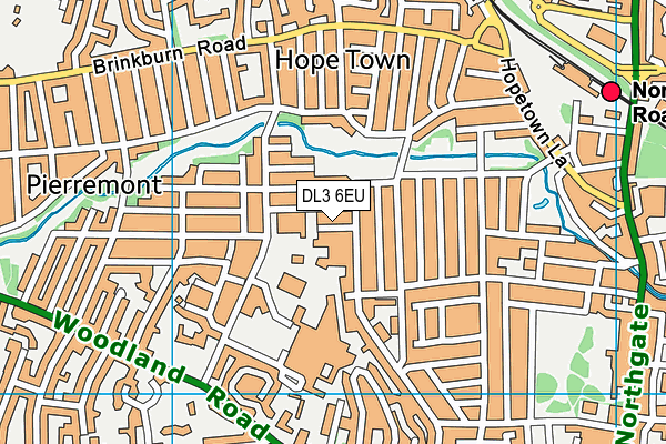 DL3 6EU map - OS VectorMap District (Ordnance Survey)