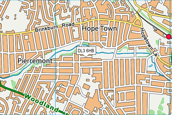 DL3 6HB map - OS VectorMap District (Ordnance Survey)