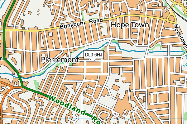 DL3 6HJ map - OS VectorMap District (Ordnance Survey)