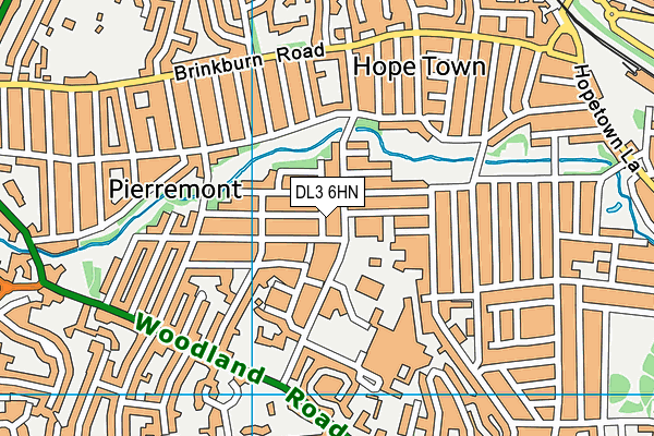 DL3 6HN map - OS VectorMap District (Ordnance Survey)