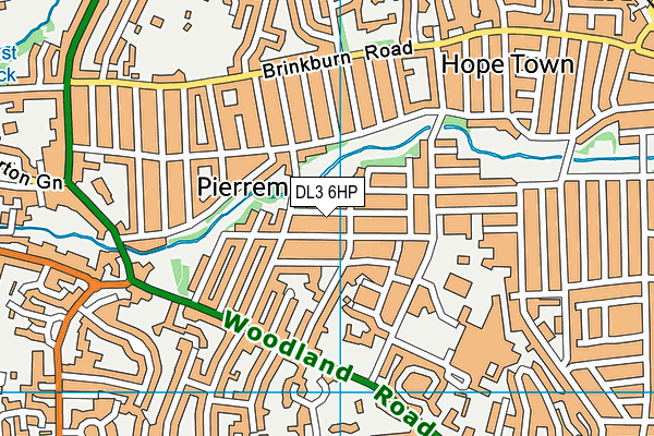 DL3 6HP map - OS VectorMap District (Ordnance Survey)